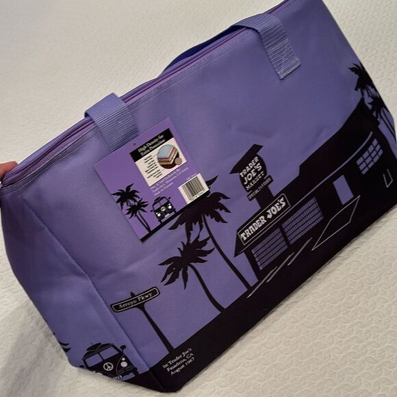 Trader Joe’s Handbags - Trader Joe’s Insulated Grocery Bag Limited Edition 8 Gallon Purple